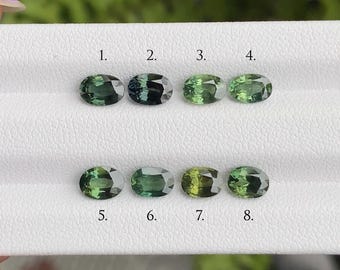 Zafiro natural / Zafiro suelto / Zafiro verde natural / Zafiro ovalado / Zafiro de fantasía para anillos de boda y compromiso / OMG0097