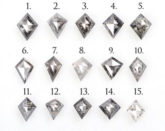 Salt And Pepper Diamond | Kite Cut Diamond | Natural Loose Earth Mined Diamond For Engagement Ring & Wedding Ring | L0272034