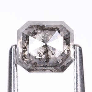 Salt And Pepper Emerald Cut Diamond | Natural Loose Diamond | Earth Mined Diamond For Engagement Ring | Wedding Ring Stone | Natural Salt And Pepper Emerald Diamond | Loose Earth Mined Diamond | Center Stone For Engagement Ring | Emerald Cut Salt Pepper Diamond | Natural Loose Diamond | Rustic Engagement Ring Stone | Fine Jewelry Diamond | Natural Emerald Cut Salt & Pepper Diamond | Loose Rustic Diamond | Wedding Ring Center Stone | Salt & Pepper Loose Diamond | Emerald Cut Natural Diamond