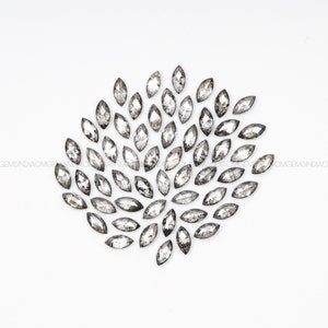 4.0 X 2.0MM | Salz und Pfeffer Diamant | Diamant mit Marquise Schliff | Natürliche lose Erde abgebaut Diamant, Anhänger für Ehering & Ohrring-Paar