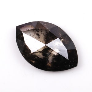 0,50 CT, 7,0 X 4,5 MM | Salz und Pfeffer Diamant | Diamant mit Marquise Schliff | Natürlicher Loser Diamant für Verlobungsring & Ehering | OM18969