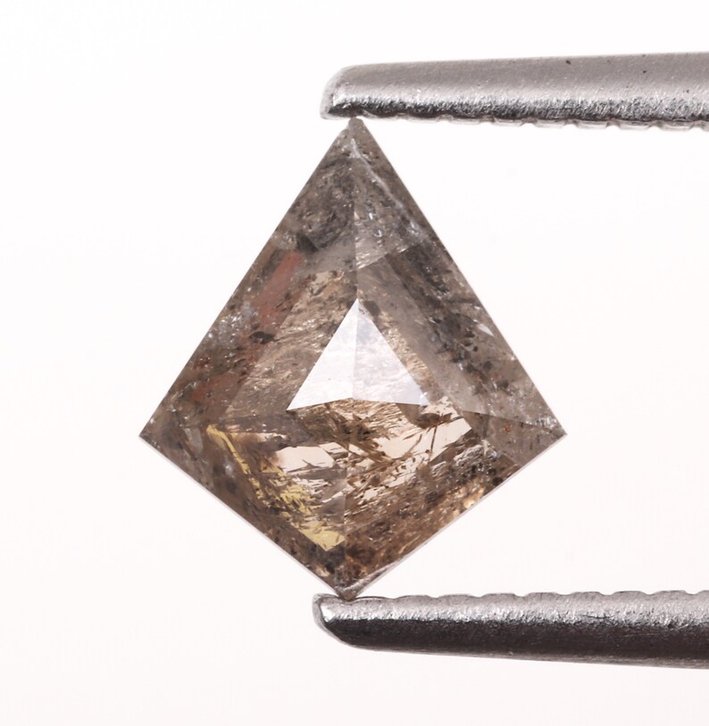 0.57 CT MM0533 Best Price Diamond Salt and Pepper Diamond Engagement Ring Jewelry Diamond 7.4 X 6.5 MM Kite Shape Minimal Diamond