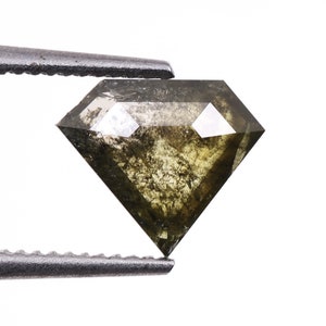 0.43 CT, 6.5 X 5.6 MM | Natural Green Diamond | Pentagon Cut Diamond | Natural Loose Diamond For Engagement Ring & Wedding Ring | OM6595