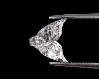 0.92 CT, 6.3 X 7.1 MM | Fish Tail Diamond | Lab Grown Diamond | Antique Cut Diamond | Unique Cut Diamond | Lab Created Diamond | Lab Diamond