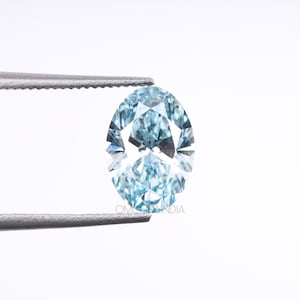 1.50 CT | Blue Diamond | Oval Diamond | Fancy Color Diamond | Loose Diamonds For Wedding Ring, Anniversary Ring, Pendant, Earring Pairs