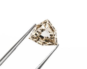 1.37 CT, 8.9 X 8.1 MM | Champagne Diamond | Shield Diamond | Lab Grown Diamond | Fancy Color Diamond For Pendant & Engagement Ring | OH0268