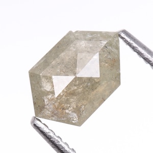 0.54 CT, 6.3 X 4.1 MM | Salt And Pepper Shield Cut Diamond | Natural Loose Earth Mined Diamond For Engagement Ring & Wedding Ring | OM1705