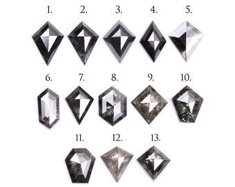 Salt And Pepper Diamond | Unique Cut Diamond | Natural Loose Earth Mined Diamond For Engagement & Wedding Ring | [Shape Optional] | L0927304