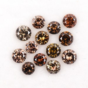 0.71 CT, 2.1 To 2.5 | Natural Fancy Color Diamond | Round Brilliant Cut Diamond | Natural Loose Earth Mined Diamond [13 PCS] | OM4932