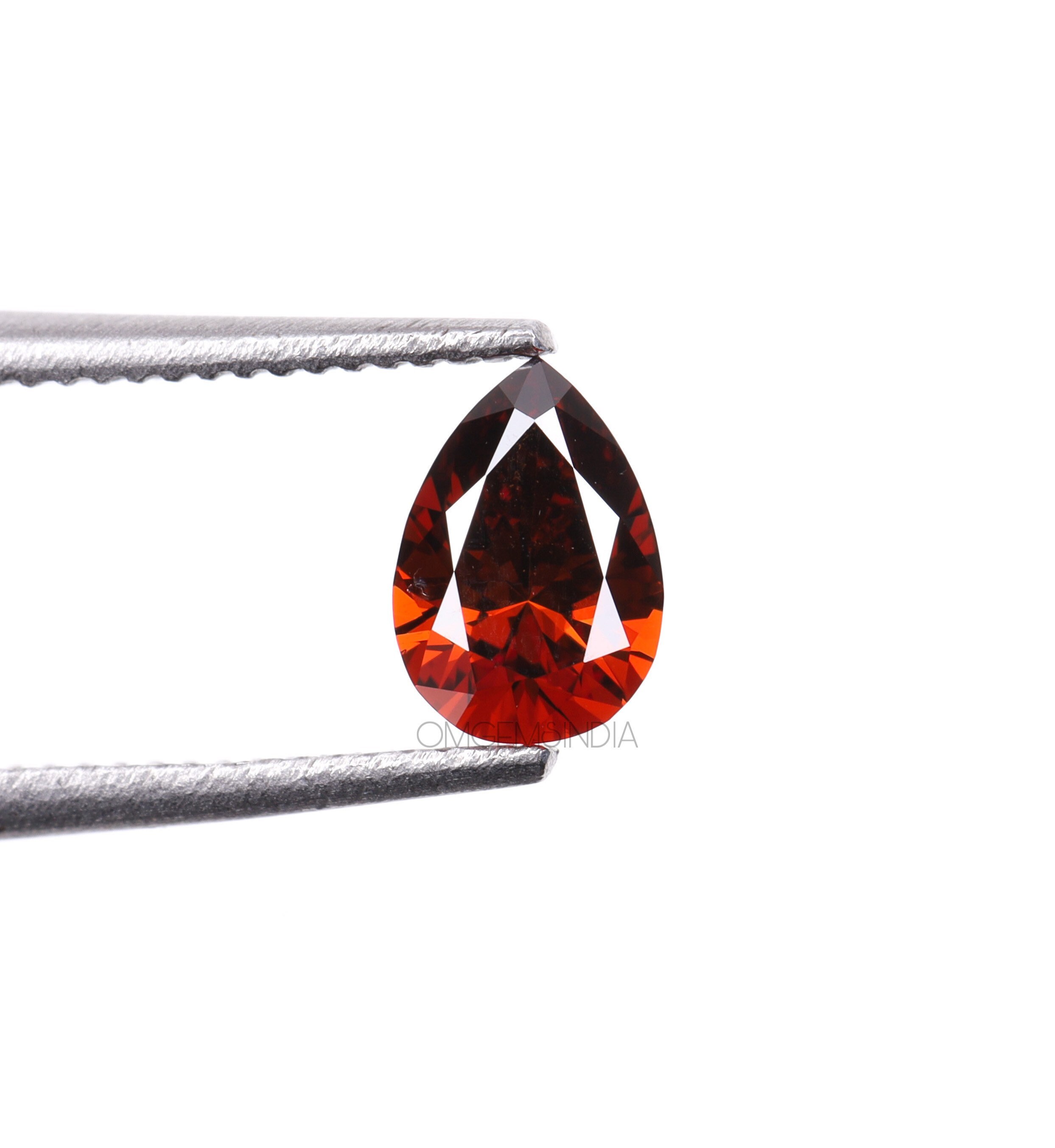 0.52 CT | Red Color Pear Cut Diamond | Unique Cut Diamond | Lab