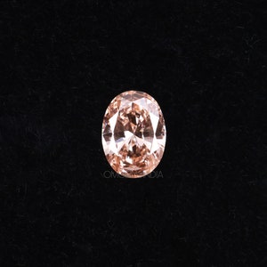 0.70 CT | Pink Diamond | Oval Cut Diamond | Lab Grown Diamond | Loose Diamond | Fancy Diamond For Wedding Ring, Earring Pairs, Pendant