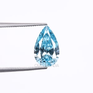 1.50 CT | Blue Diamond | Pear Diamond | Fancy Color Diamond | Loose Diamonds For Wedding Ring, Anniversary Ring, Pendant, Earring Pairs