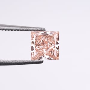 1,01 CT, diamante rosa, diamante da principessa, diamante coltivato in laboratorio, diamante sciolto fantasia per coppie di orecchini, anello per anniversario, regalo per fede nuziale