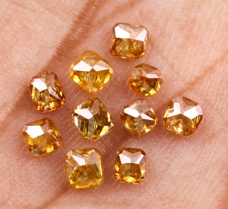 Best Price Diamonds 1.42 CT Engagement Ring Jewelry Diamonds MM0293 Fancy Color Cushion Shape Minimal Diamonds 10 PCS 3.2 To 2.7 MM