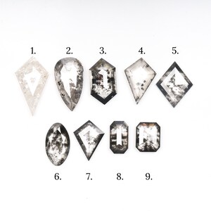 Salt- och peppardiamant | Labbodlad diamant | Fancy Cut diamant | Unik slipad diamant | Labdiamant för vigsel- och förlovningsring | L1218042