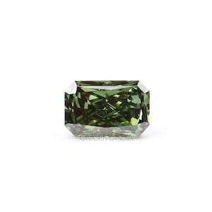 0.75 CT | Green Diamond | Radiant Cut Diamond | Lab Grown Diamond | Fancy Color Diamond | Diamond For Engagement Ring, Earring Pair, Pendant