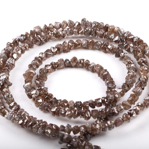 3.5 MM, Natural Brown Diamond Beads, Rough shops Diamond Beads, Handmade Jewelry Making Diamond Beads, Minimalist Diamond Beads | OM0683