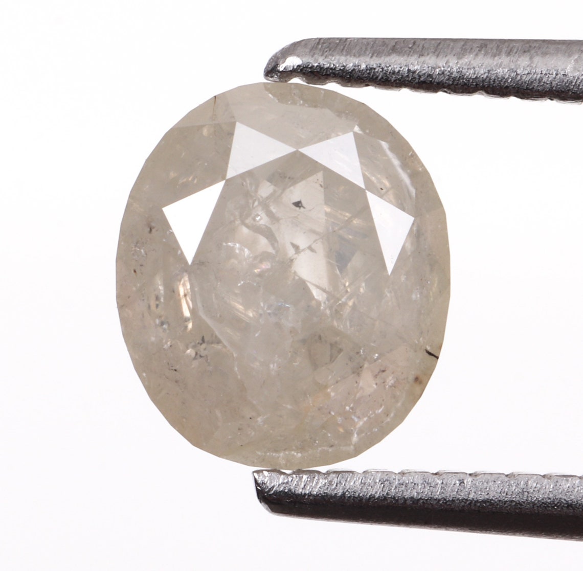 1.13 CT Natural Loose Diamond Milky White Diamond Oval Etsy