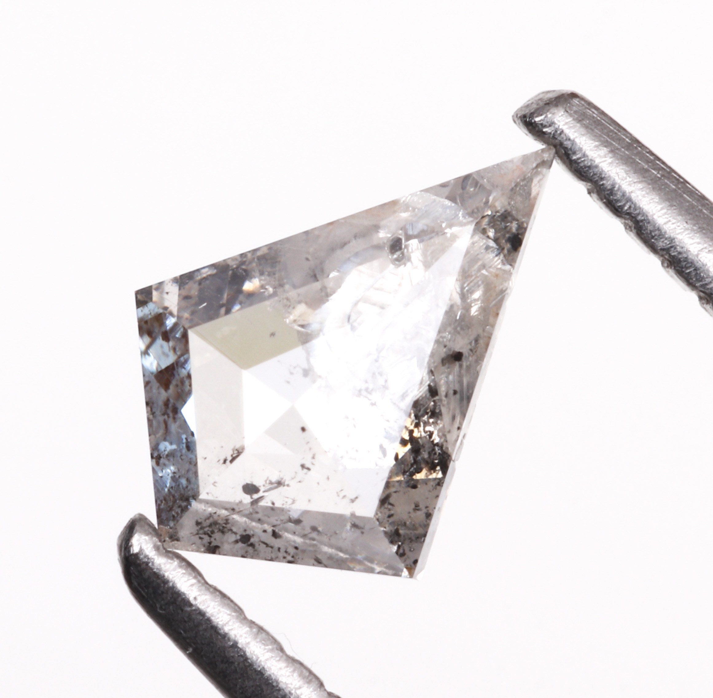 0.35 CT 6.7 X 4.9 MM Salt and Pepper Diamond Kite Shape Etsy