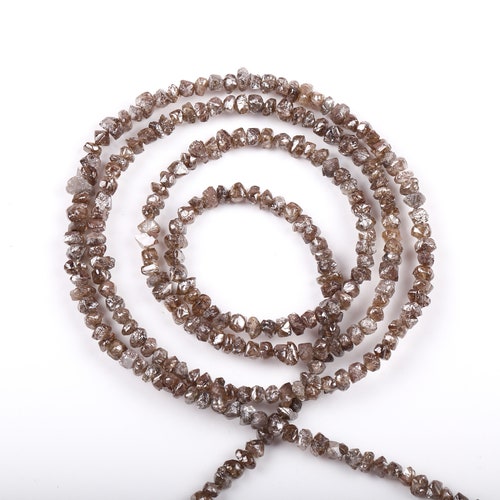 3.5 MM, Natural Brown Diamond Beads, Rough shops Diamond Beads, Handmade Jewelry Making Diamond Beads, Minimalist Diamond Beads | OM0683
