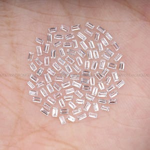 4.0 X 2.0 MM | Baguette Cut Diamond | Lab Grown Diamond | White Diamond | Lab Diamond | Lab Created Diamond For Engagement Ring & Earrings