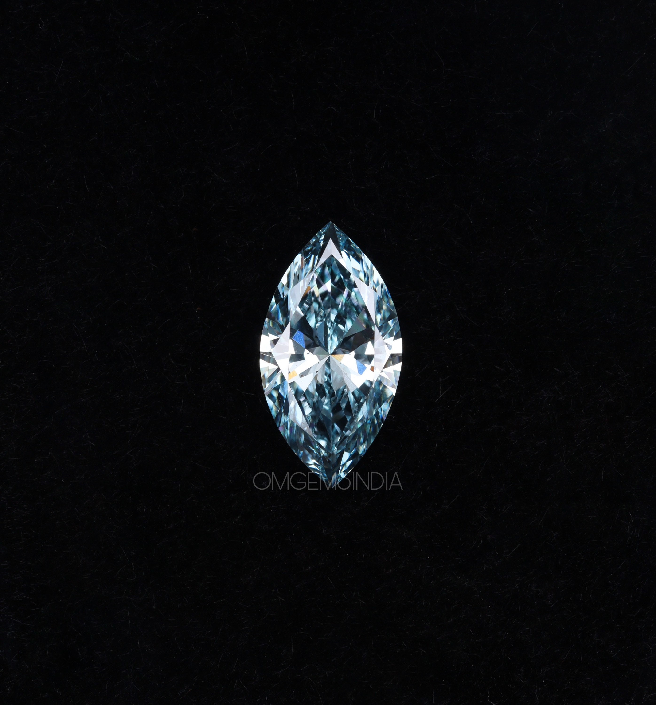 Blue cut diamond best sale