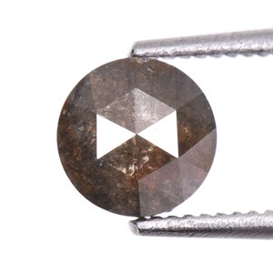 0.61 CT, 4.9 MM | Natural Brown Diamond | Round Rose Cut Diamond | Natural Loose Diamond For Engagement Ring & Wedding Ring | OM1744