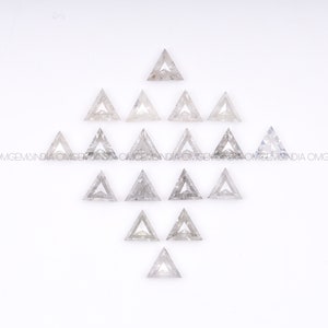 3.0 MM | Salt And Pepper Diamond | Triangle Cut Diamond | Natural Loose Earth Mined Diamond For Wedding Ring & Engagement Ring