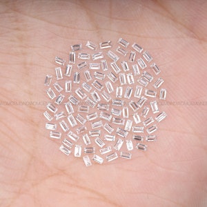 1.47 CT, 2.0 X 1.0 MM | Baguette Cut Diamond | Lab Grown Diamond | HPHT Diamond | White Diamond | Clear Diamond | Lab Diamond [100 Pcs]