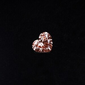 0,50 ct | rosa Diamant | Herz Diamant | Labor gewachsener Diamant | Fancy lose Diamanten für Ohrring-Paare, Jubiläumsring, Ehering Geschenk