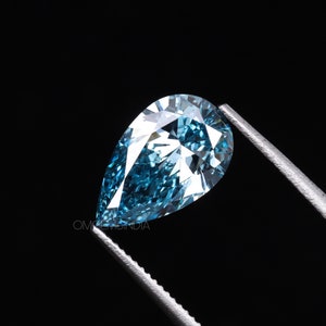 1.75 CT | Blue Diamond | Pear Diamond | Fancy Color Diamond | Loose Diamonds For Wedding Ring, Anniversary Ring, Pendant, Earring Pairs
