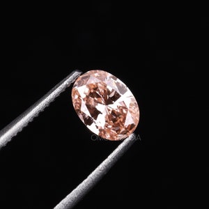 1.25 CT | Pink Diamond | Oval Diamond | Lab Grown Diamond | Fancy Loose Diamond For Earring Pairs, Anniversary Ring, Wedding Ring Gift