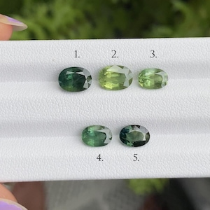 Natural Sapphire | Loose Sapphire | Green Sapphire | Oval Sapphire | Loose Gemstone | Fancy Sapphire For Wedding & Engagement Ring | OMG0095