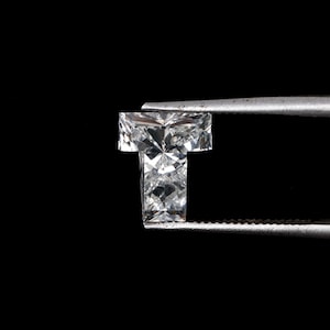 1,25 CT, 7,6 X 6,4 MM / Diamante cultivado en laboratorio / Diamante en forma de T / Diamante de corte único / Diamante CVD / Diamante de laboratorio para anillo de compromiso / OM2912