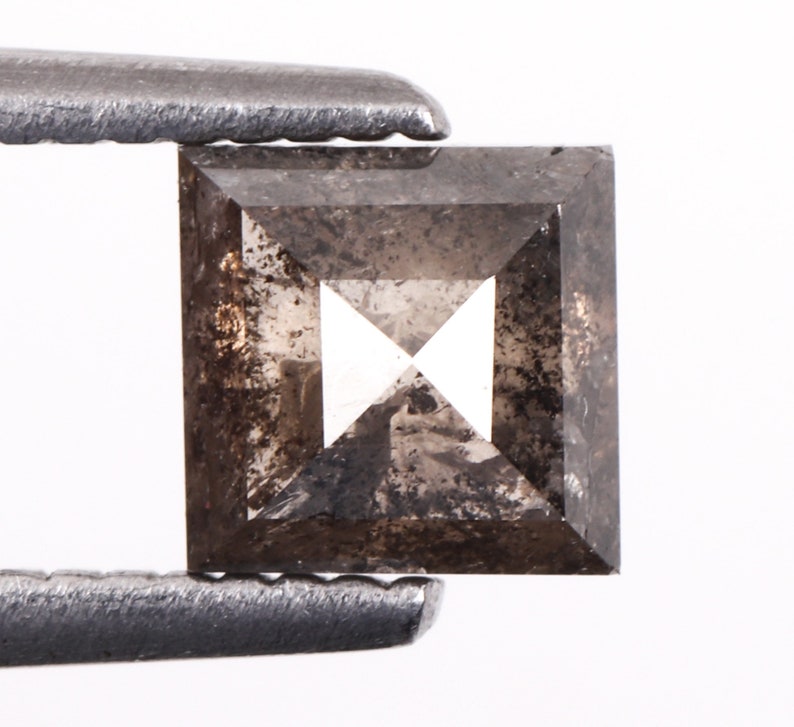 Engagement Ring Jewelry Diamond Best Price Diamond 4.9 X 4.9 MM Salt And Paper Square Shape Minimal Faceted Diamond 0.79 CT OM4328