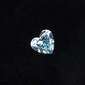 0.73 CT | Blue Heart Shape Diamond | Lab Grown Diamond | Fancy Loose Diamond | Diamonds For Making Wedding Ring , Earring Pairs , Pendant