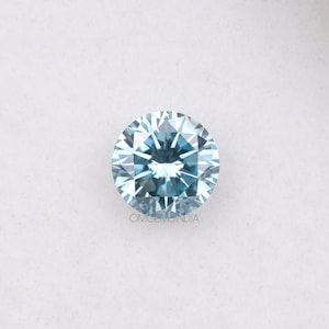 2.00 CT, 8.20 MM | Blue Diamond | Round Brilliant Cut Diamond | Fancy Color Diamond | Loose Diamonds For Wedding Ring, Pendant, Earring
