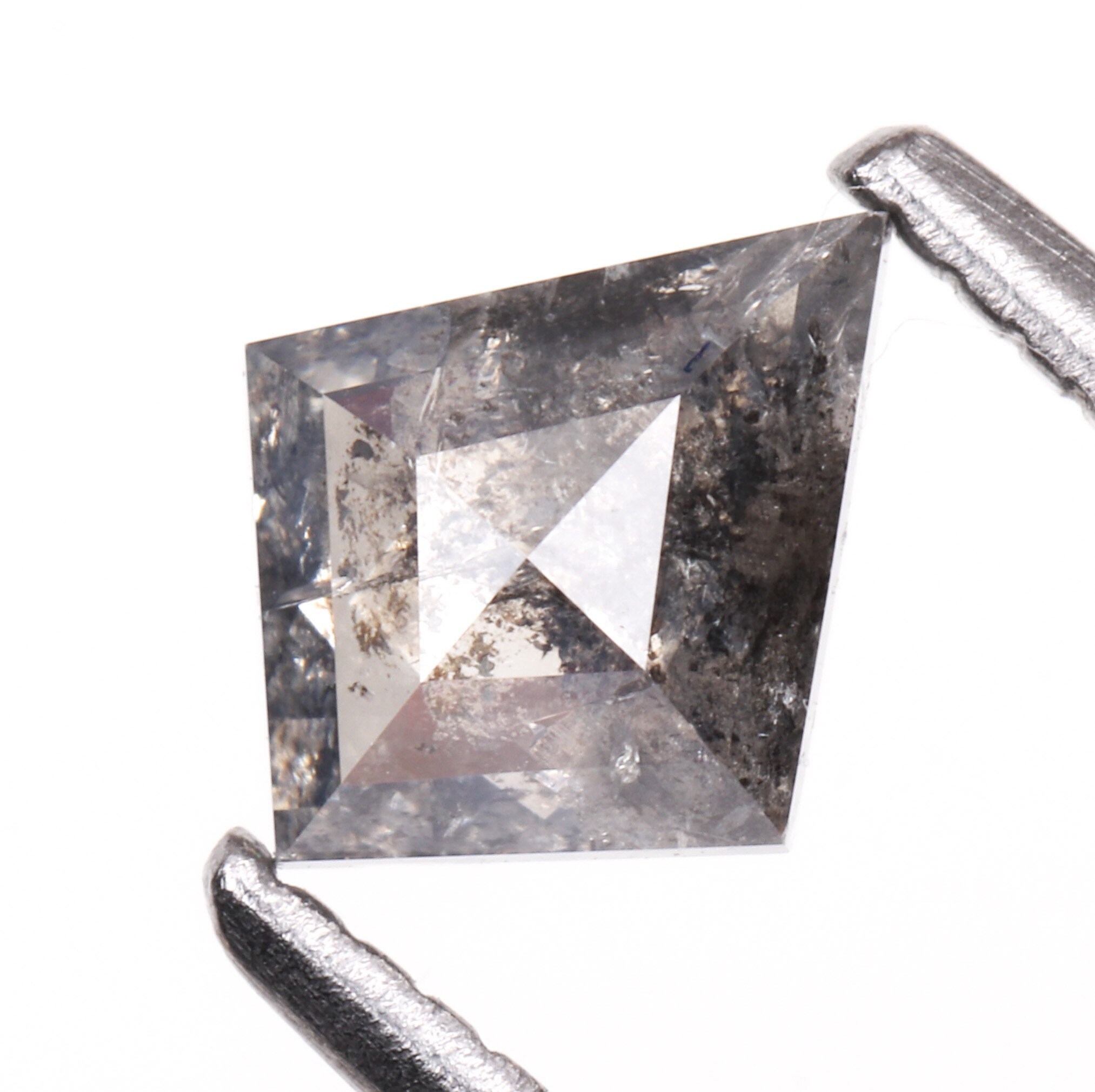 0.44 CT 6.6 X 5.5 MM Salt and Pepper Diamond Kite Shape Etsy