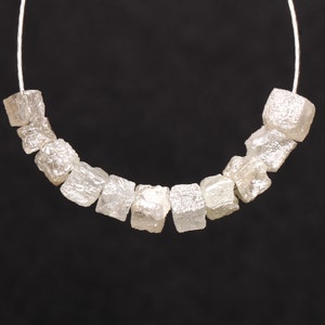 Natural Rough Diamond | White Diamond | Raw Diamond | Uncut Diamond | Rustic Diamond | Specimen Diamond | Loose Diamond [11 PCS] | OM3101