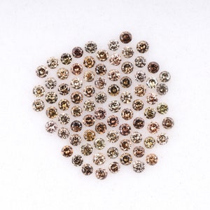 0.23 CT, 0.9 MM | Natural Fancy Color Diamond | Round Brilliant Cut Diamond | Natural Loose Diamond For Earring Pair [56 PCS] | OM9157