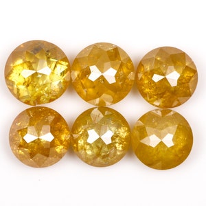 2.89 CT, 4.8 To 4.5 MM | Natural Fancy Color Diamond | Round Rose Cut Diamond | Natural Loose Earth Mined Diamond [6 pcs] | MM0192