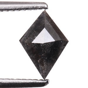 0.81 CT, 7.7 X 5.4 MM | Salt And Pepper Kite Cut Diamond | Natural Loose Earth Mined Diamond For Engagement Ring & Wedding Ring | OM5262