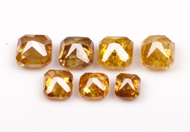 Engagement Ring Jewelry Diamonds MM0295 Fancy  Color Cushion Shape Minimal Diamonds 7 PCS 1.18 CT 3.1 To 2.8 MM Best Price Diamonds