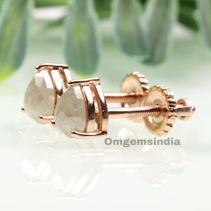 Stud Earrings | Pear Salt And Pepper Diamond Earrings For Women | Earring Pair | Diamond Stud Pair | Solid Gold Earrings | Anniversary Gifts