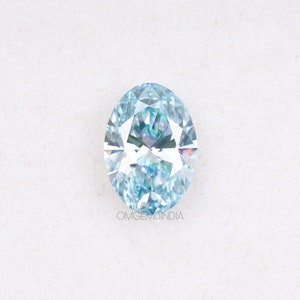 2.00 CT | Blue Diamond | Oval Diamond | Fancy Color Diamond | Loose Diamonds For Wedding Ring, Anniversary Ring, Pendant, Earring Pairs