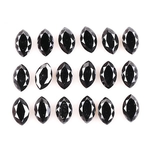 Enhanced Black Color Diamond | Marquise Cut Diamond | Natural Loose Earth Mined Diamond For Engagement Ring, Wedding Ring & Earring | OM2813