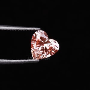 1.50 ct, 7.51 MM | rosa Diamant | Herz Diamant | Labor gewachsener Diamant | Fancy lose Diamanten für Ohrring-Paare, Jubiläumsring, Ehering