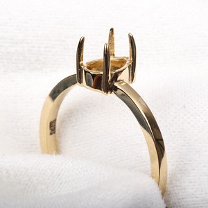 Semi Mount Ring Setting | Semi Mount Settings For Ring | Solid Gold Ring | Diamond Ring | Minimalist Ring | Sterling Silver Ring | OMJ0041
