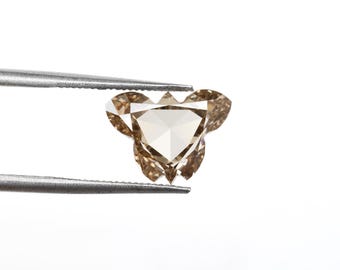 1.84 CT, 7.7 X 10.1 MM | Butterfly Diamond | Champagne Diamond | Lab Grown Diamond | Unique Cut Diamond | Lab Diamond For Pendant | CVD0012