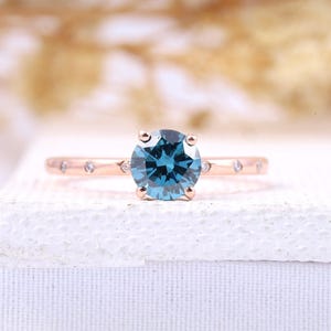 Engagement Ring | Solitaire Ring | Wedding Ring | Promise Ring | Round Lab Grown Diamond Ring For Women | Solid Gold Ring | Minimalist Ring